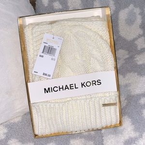 Michael Kors brand new beanie  and scarf set